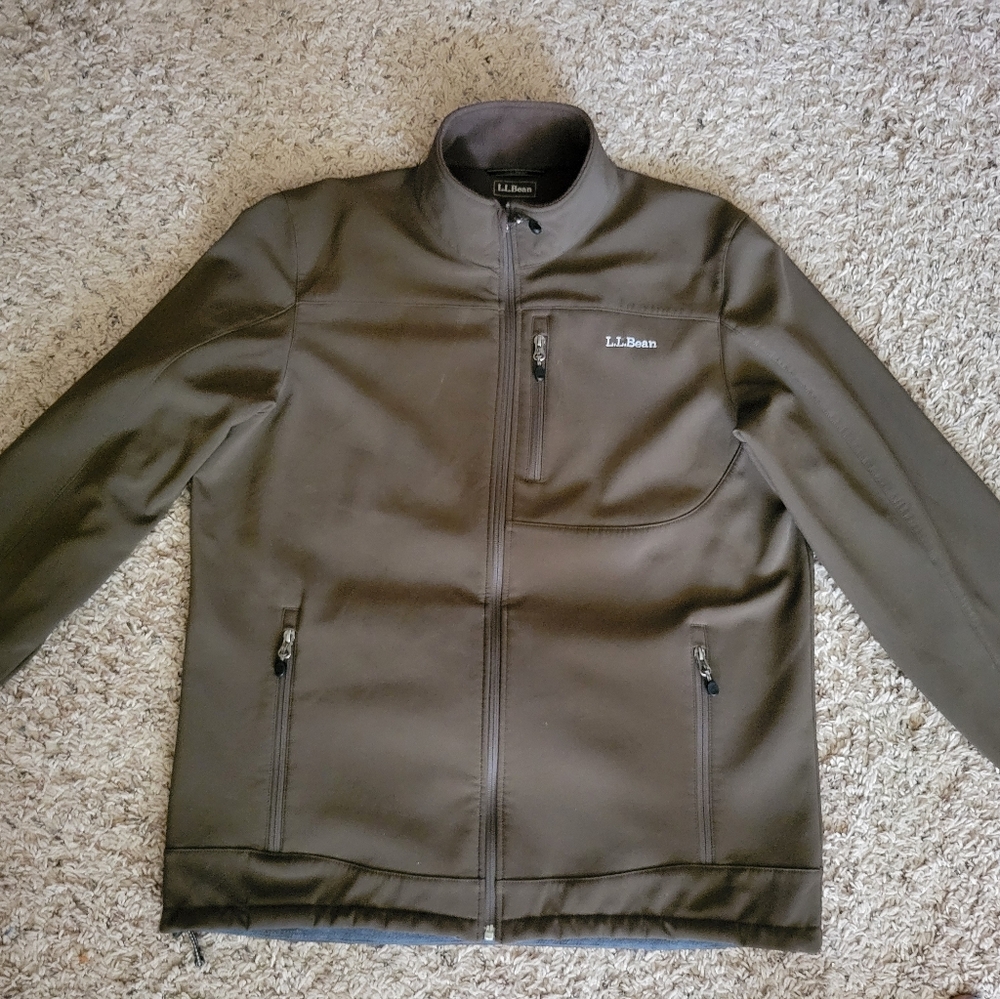 L.L. Bean Men's Pre-owned Primaloft Packaway Jacket Large Brown